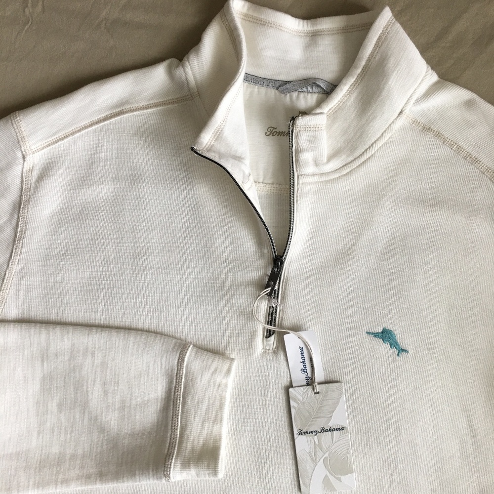 Tommy Bahama Half Zip Sweater 3XLT Tall